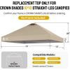 imageCROWN SHADES 10x10 Canopy Replacement Top  Only Compatible with Crown Shades RM100H Series Silver Coated with Air Vent White Top OnlyBeige