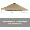 imageCROWN SHADES 10x10 Canopy Replacement Top  Only Compatible with Crown Shades RM100H Series Silver Coated with Air Vent White Top OnlyBeige