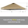 imageCROWN SHADES 10x10 Canopy Replacement Top  Only Compatible with Crown Shades RM100H Series Silver Coated with Air Vent White Top OnlyBeige