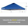 imageCROWN SHADES 10x10 Canopy Replacement Top  Only Compatible with Crown Shades RM100H Series Silver Coated with Air Vent White Top OnlyBlue