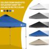 imageCROWN SHADES 10x10 Canopy Replacement Top  Only Compatible with Crown Shades RM100H Series Silver Coated with Air Vent White Top OnlyBlue