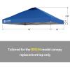 imageCROWN SHADES 10x10 Canopy Replacement Top  Only Compatible with Crown Shades RM100H Series Silver Coated with Air Vent White Top OnlyBlue