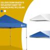 imageCROWN SHADES 10x10 Canopy Replacement Top  Only Compatible with Crown Shades RM100H Series Silver Coated with Air Vent White Top OnlyBlue