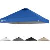 imageCROWN SHADES 10x10 Canopy Replacement Top  Only Compatible with Crown Shades RM100H Series Silver Coated with Air Vent White Top OnlyBlue