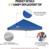 imageCROWN SHADES 10x10 Canopy Replacement Top  Only Compatible with Crown Shades RM100H Series Silver Coated with Air Vent White Top OnlyBlue