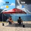 imageCROWN SHADES 10x10 Canopy Replacement Top  Only Compatible with Crown Shades RM100H Series Silver Coated with Air Vent White Top OnlyRed