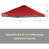 imageCROWN SHADES 10x10 Canopy Replacement Top  Only Compatible with Crown Shades RM100H Series Silver Coated with Air Vent White Top OnlyRed