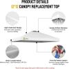 imageCROWN SHADES 10x10 Canopy Replacement Top  Only Compatible with Crown Shades RM100H Series Silver Coated with Air Vent White Top OnlyWhite