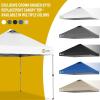 imageCROWN SHADES 10x10 Canopy Replacement Top  Only Compatible with Crown Shades RM100H Series Silver Coated with Air Vent White Top OnlyWhite