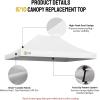 imageCROWN SHADES 10x10 Canopy Replacement Top  Only Compatible with Crown Shades RM100H Series Silver Coated with Air Vent White Top OnlyWhite