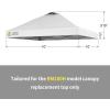 imageCROWN SHADES 10x10 Canopy Replacement Top  Only Compatible with Crown Shades RM100H Series Silver Coated with Air Vent White Top OnlyWhite