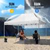 imageCROWN SHADES 10x10 Canopy Replacement Top  Only Compatible with Crown Shades RM100H Series Silver Coated with Air Vent White Top OnlyWhite