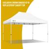 imageCROWN SHADES 10x10 Canopy Replacement Top  Only Compatible with Crown Shades RM100H Series Silver Coated with Air Vent White Top OnlyWhite