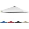 imageCROWN SHADES 10x10 Canopy Replacement Top  Only Compatible with Crown Shades RM100H Series Silver Coated with Air Vent White Top OnlyWhite