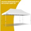 imageCROWN SHADES 10x10 Canopy Replacement Top  Only Compatible with Crown Shades RM100H Series Silver Coated with Air Vent White Top OnlyWhite