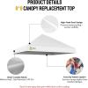 imageCROWN SHADES 10x10 Canopy Replacement Top  Only Compatible with Crown Shades RM100H Series Silver Coated with Air Vent White Top OnlyWhite