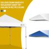 imageCROWN SHADES 10x10 Canopy Replacement Top  Only Compatible with Crown Shades RM100H Series Silver Coated with Air Vent White Top OnlyWhite