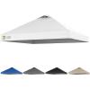 imageCROWN SHADES 10x10 Canopy Replacement Top  Only Compatible with Crown Shades RM100H Series Silver Coated with Air Vent White Top OnlyWhite