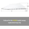 imageCROWN SHADES 10x10 Canopy Replacement Top  Only Compatible with Crown Shades RM100H Series Silver Coated with Air Vent White Top OnlyWhite