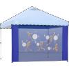 imageCROWN SHADES 10x10 Canopy Sidewalls Mosquito Netting Side Walls for 10x10 Pop Up Canopy Gazebo Curtains Screened in Gazebo Canopy Accessories GreyBlue