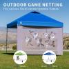 imageCROWN SHADES 10x10 Canopy Sidewalls Mosquito Netting Side Walls for 10x10 Pop Up Canopy Gazebo Curtains Screened in Gazebo Canopy Accessories GreyKhaki