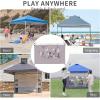 imageCROWN SHADES 10x10 Canopy Sidewalls Mosquito Netting Side Walls for 10x10 Pop Up Canopy Gazebo Curtains Screened in Gazebo Canopy Accessories GreyKhaki