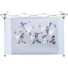imageCROWN SHADES 10x10 Canopy Sidewalls Mosquito Netting Side Walls for 10x10 Pop Up Canopy Gazebo Curtains Screened in Gazebo Canopy Accessories GreyWhite