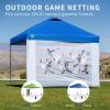 imageCROWN SHADES 10x10 Canopy Sidewalls Mosquito Netting Side Walls for 10x10 Pop Up Canopy Gazebo Curtains Screened in Gazebo Canopy Accessories GreyWhite
