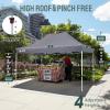 imageCROWN SHADES 10x10 Heavy Duty Canopy  Premium Pop Up Canopy Tent  Extra Sun Shade Protection with 400D Strength Oxford Fabric  Great for Trade Shows Events Tailgates ampamp Commercial Use BlueGray