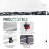 imageCROWN SHADES 10x10 Heavy Duty Canopy  Premium Pop Up Canopy Tent  Extra Sun Shade Protection with 400D Strength Oxford Fabric  Great for Trade Shows Events Tailgates ampamp Commercial Use BlueWhite