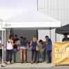 imageCROWN SHADES 10x10 Heavy Duty Canopy  Premium Pop Up Canopy Tent  Extra Sun Shade Protection with 400D Strength Oxford Fabric  Great for Trade Shows Events Tailgates ampamp Commercial Use BlueWhite
