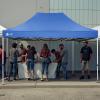 imageCROWN SHADES 10x10 Heavy Duty Canopy  Premium Pop Up Canopy Tent  Extra Sun Shade Protection with 400D Strength Oxford Fabric  Great for Trade Shows Events Tailgates ampamp Commercial Use BlueBlue