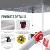 imageCROWN SHADES 10x10 Heavy Duty Canopy  Premium Pop Up Canopy Tent  Extra Sun Shade Protection with 400D Strength Oxford Fabric  Great for Trade Shows Events Tailgates ampamp Commercial Use BlueGray