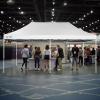 imageCROWN SHADES 10x10 Heavy Duty Canopy  Premium Pop Up Canopy Tent  Extra Sun Shade Protection with 400D Strength Oxford Fabric  Great for Trade Shows Events Tailgates ampamp Commercial Use BlueWhite