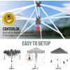 imageCROWN SHADES 10x10 Heavy Duty Canopy  Premium Pop Up Canopy Tent  Extra Sun Shade Protection with 400D Strength Oxford Fabric  Great for Trade Shows Events Tailgates ampamp Commercial Use BlueGray