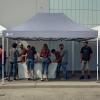 imageCROWN SHADES 10x10 Heavy Duty Canopy  Premium Pop Up Canopy Tent  Extra Sun Shade Protection with 400D Strength Oxford Fabric  Great for Trade Shows Events Tailgates ampamp Commercial Use BlueGray
