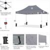 imageCROWN SHADES 10x10 Heavy Duty Canopy  Premium Pop Up Canopy Tent  Extra Sun Shade Protection with 400D Strength Oxford Fabric  Great for Trade Shows Events Tailgates ampamp Commercial Use BlueGray