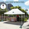 imageCROWN SHADES 10x10 Heavy Duty Canopy  Premium Pop Up Canopy Tent  Extra Sun Shade Protection with 400D Strength Oxford Fabric  Great for Trade Shows Events Tailgates ampamp Commercial Use BlueWhite