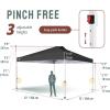 imageCROWN SHADES 10x10 Pop Up Canopy  Beach Tent with One Push Setup  Outdoor Sun Shade for Events Parties Camping  Gazebo with STONGo Cover Bag Silver Coated Top 3 Heightampamp 4 Sand Bags CoffeeGray