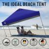 imageCROWN SHADES 10x10 Pop Up Canopy  Beach Tent with One Push Setup  Outdoor Sun Shade for Events Parties Camping  Gazebo with STONGo Cover Bag Silver Coated Top 3 Heightampamp 4 Sand Bags CoffeeNavy Blue
