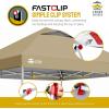imageCROWN SHADES 10x10 Pop Up Canopy  Beach Tent with One Push Setup  Outdoor Sun Shade for Events Parties Camping  Gazebo with STONGo Cover Bag Silver Coated Top 3 Heightampamp 4 Sand Bags CoffeeBeige
