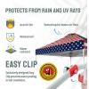 imageCROWN SHADES 10x10 Pop Up Canopy  Beach Tent with One Push Setup  Outdoor Sun Shade for Events Parties Camping  Gazebo with STONGo Cover Bag Silver Coated Top 3 Heightampamp 4 Sand Bags CoffeeAmerican Flag