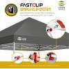 imageCROWN SHADES 10x10 Pop Up Canopy  Beach Tent with One Push Setup  Outdoor Sun Shade for Events Parties Camping  Gazebo with STONGo Cover Bag Silver Coated Top 3 Heightampamp 4 Sand Bags CoffeeGrid Grey