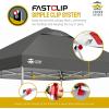 imageCROWN SHADES 10x10 Pop Up Canopy  Beach Tent with One Push Setup  Outdoor Sun Shade for Events Parties Camping  Gazebo with STONGo Cover Bag Silver Coated Top 3 Heightampamp 4 Sand Bags CoffeeGrid Grey