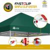 imageCROWN SHADES 10x10 Pop Up Canopy  Beach Tent with One Push Setup  Outdoor Sun Shade for Events Parties Camping  Gazebo with STONGo Cover Bag Silver Coated Top 3 Heightampamp 4 Sand Bags CoffeeForest Green