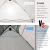 imageCROWN SHADES 10x10 Pop Up Canopy  Beach Tent with One Push Setup  Outdoor Sun Shade for Events Parties Camping  Gazebo with STONGo Cover Bag Silver Coated Top 3 Heightampamp 4 Sand Bags CoffeeBlack