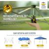 imageCROWN SHADES 10x10 Pop Up Canopy  Beach Tent with One Push Setup  Outdoor Sun Shade for Events Parties Camping  Gazebo with STONGo Cover Bag Silver Coated Top 3 Heightampamp 4 Sand Bags CoffeeBlue