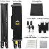 imageCROWN SHADES 10x10 Pop Up Canopy Tent  Patented Center Lock One Push Instant Outdoor Canopy Beach Tent with STONGo Bag 8 Stakes ampamp 4 Sand BagsBlack10x10 Adjustable