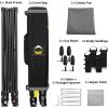 imageCROWN SHADES 10x10 Pop Up Canopy Tent  Patented Center Lock One Push Instant Outdoor Canopy Beach Tent with STONGo Bag 8 Stakes ampamp 4 Sand BagsBlack10x10 Adjustable