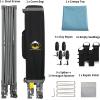 imageCROWN SHADES 10x10 Pop Up Canopy Tent  Patented Center Lock One Push Instant Outdoor Canopy Beach Tent with STONGo Bag 8 Stakes ampamp 4 Sand BagsBlack10x10 Infinite Adjustment